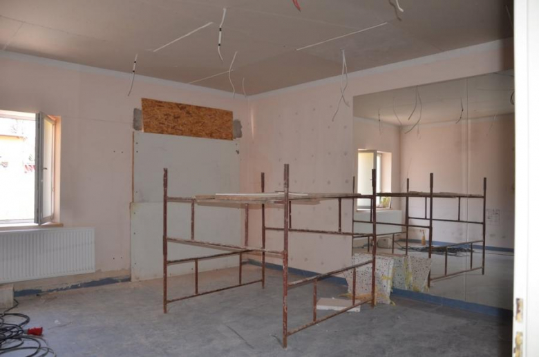 Remont w budynku dawnego szpitala