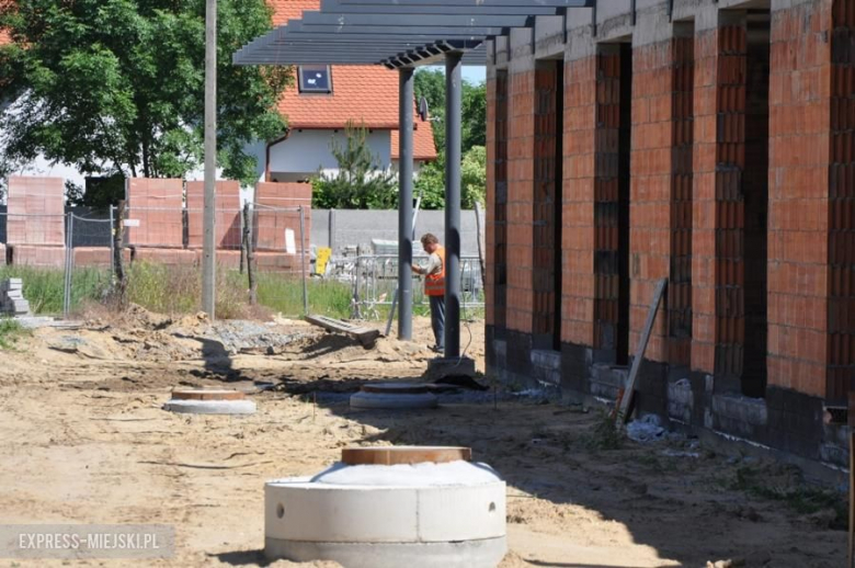 Plac budowy nowej szkoły w Lutyni