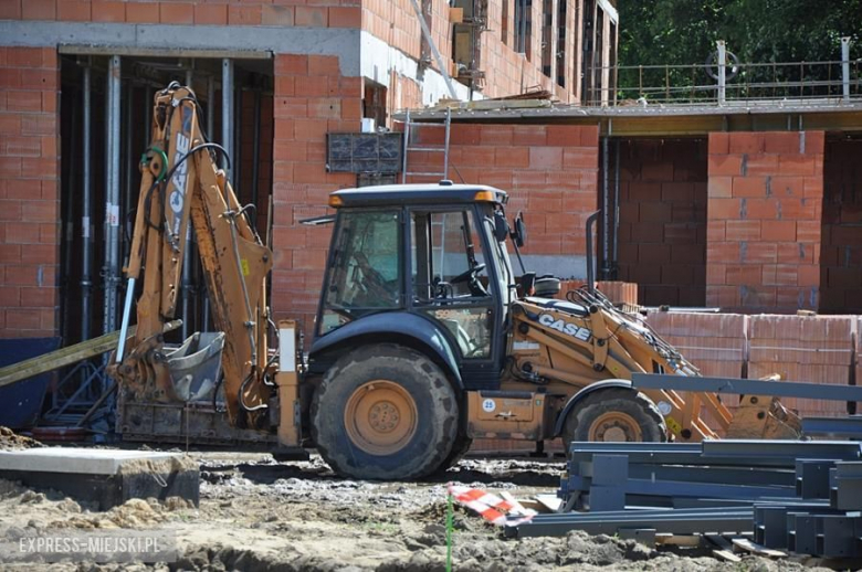 Plac budowy nowej szkoły w Lutyni