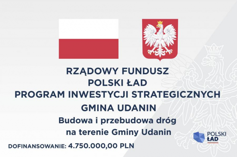 Otwarcia dróg przebudowanych z Polskiego Ładu w gminie Udanin