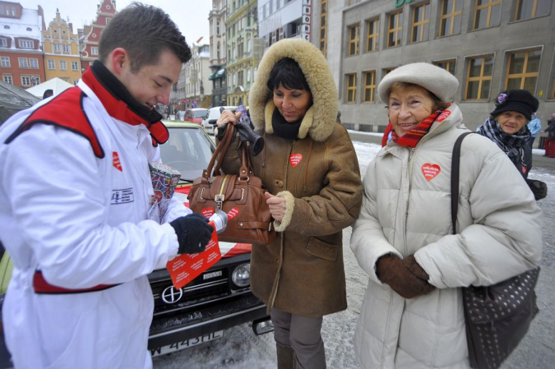 WOŚP na wrocławskim Rynku