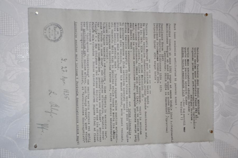 Dokumenty znalezione w rakoszyckiej kapsule