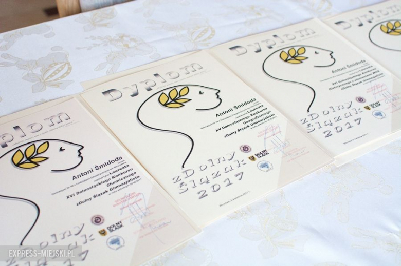 Antoni to 6-krotny laureat wojewódzkiego konkursu zDolnego Ślązaka