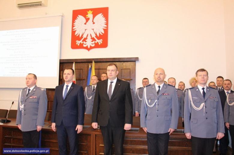 Ślubowanie nowych funkcjonariuszy