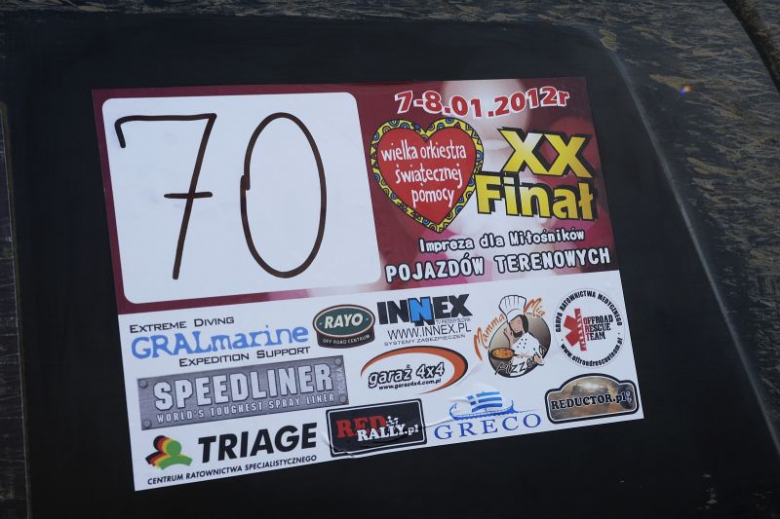 Rajd terenowy z okazji 20 Finału WOŚP