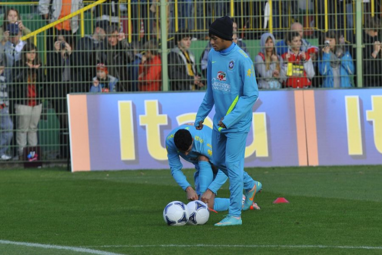 Trening Brazylii na Stadionie Śląska Wrocław