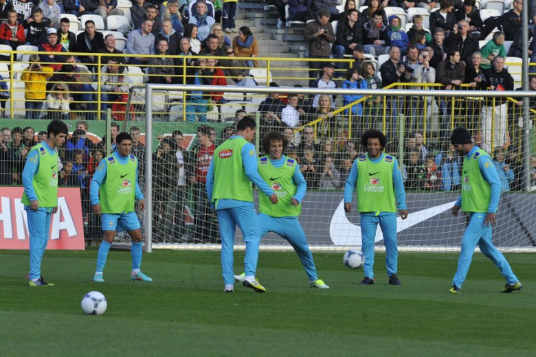 Trening Brazylii na Stadionie Śląska Wrocław