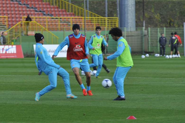 Trening Brazylii na Stadionie Śląska Wrocław