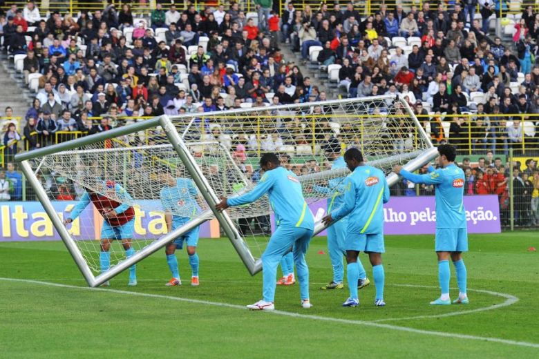 Trening Brazylii na Stadionie Śląska Wrocław