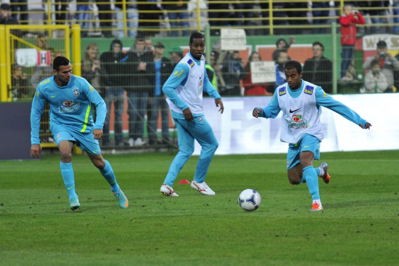 Trening Brazylii na Stadionie Śląska Wrocław