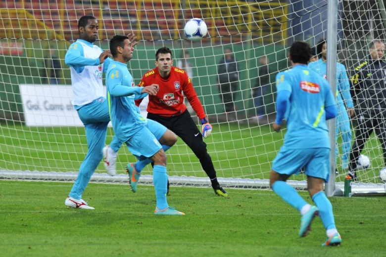 Trening Brazylii na Stadionie Śląska Wrocław