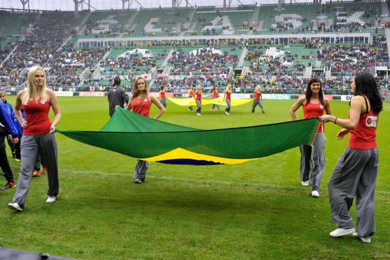 Mecz Japonia – Brazylia na wrocławskim stadionie