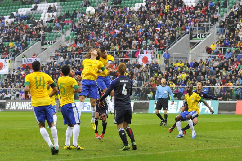 Mecz Japonia – Brazylia na wrocławskim stadionie