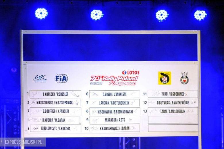 LOTOS 70. Rajd Polski