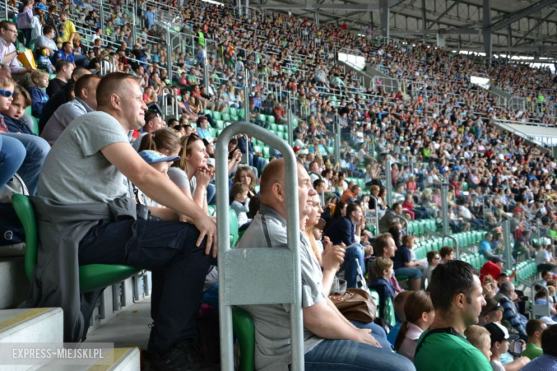 Monster Trucki na stadionie miejskim we Wrocławiu.