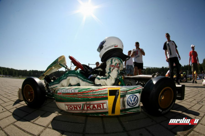 Damian Mazurek podczas zawodów