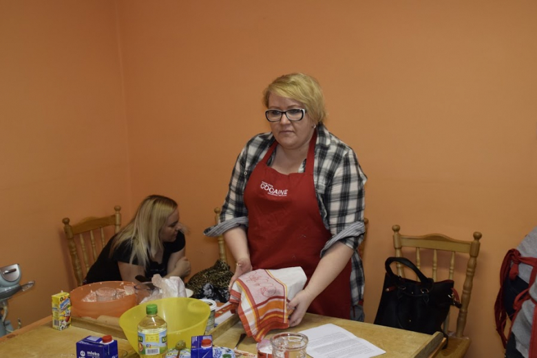 Podczas spotkania powstały przepyszne pączki i faworki