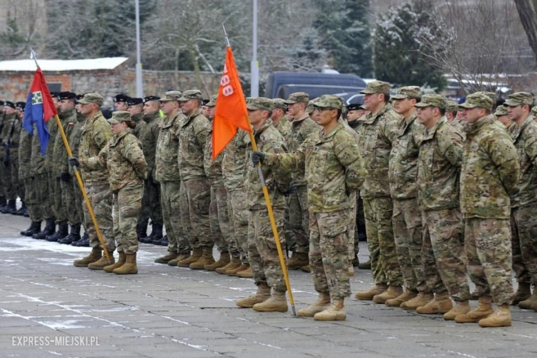 Żagań - Powitanie wojsk amerykańskich w Polsce