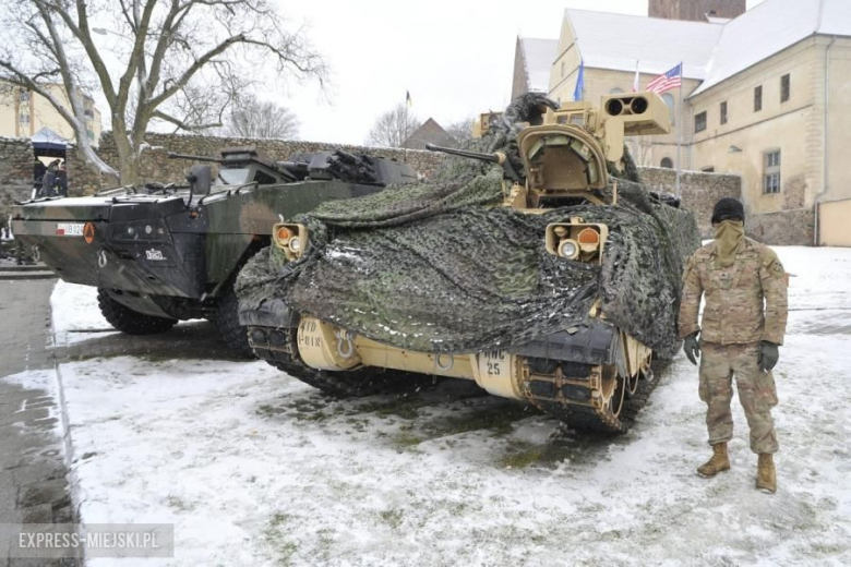 Żagań - Powitanie wojsk amerykańskich w Polsce