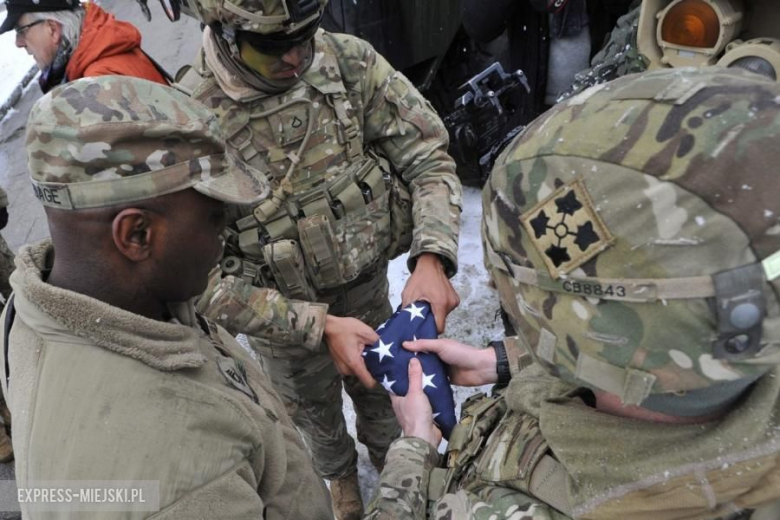 Żagań - Powitanie wojsk amerykańskich w Polsce