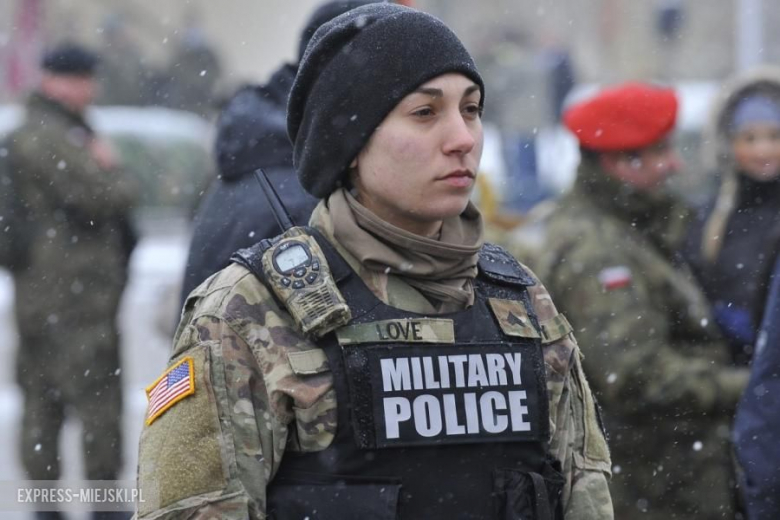 Żagań - Powitanie wojsk amerykańskich w Polsce