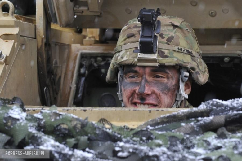 Żagań - Powitanie wojsk amerykańskich w Polsce