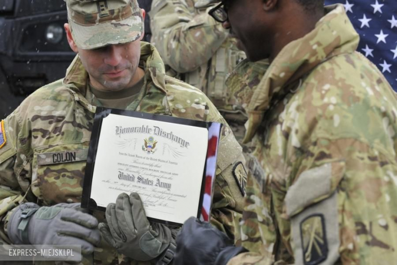 Żagań - Powitanie wojsk amerykańskich w Polsce