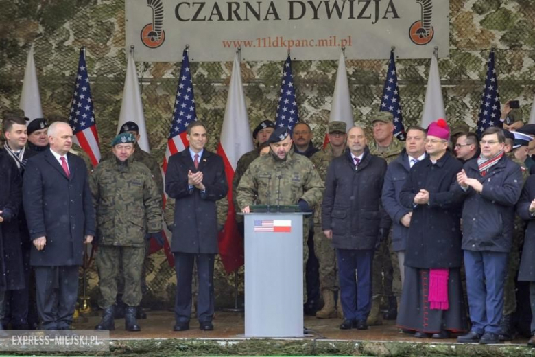 Żagań - Powitanie wojsk amerykańskich w Polsce