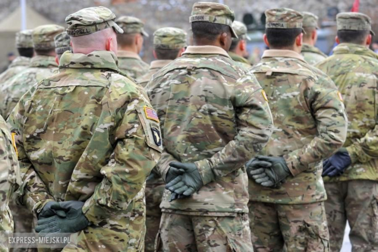 Żagań - Powitanie wojsk amerykańskich w Polsce