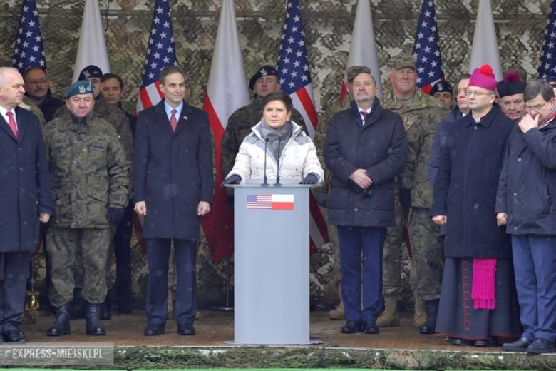 Żagań - Powitanie wojsk amerykańskich w Polsce