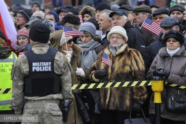 Żagań - Powitanie wojsk amerykańskich w Polsce