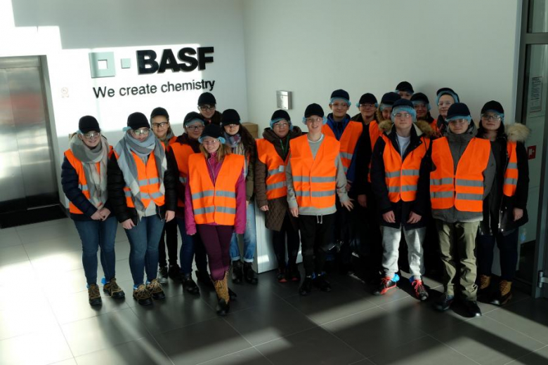Wizyta uczniów w firmie BASF