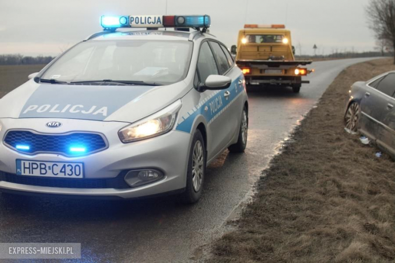 Wypadek samochodowy za Cesarzowicami