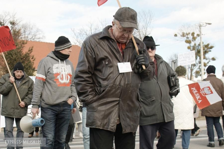 Protest na przejściu dla pieszych na DK94