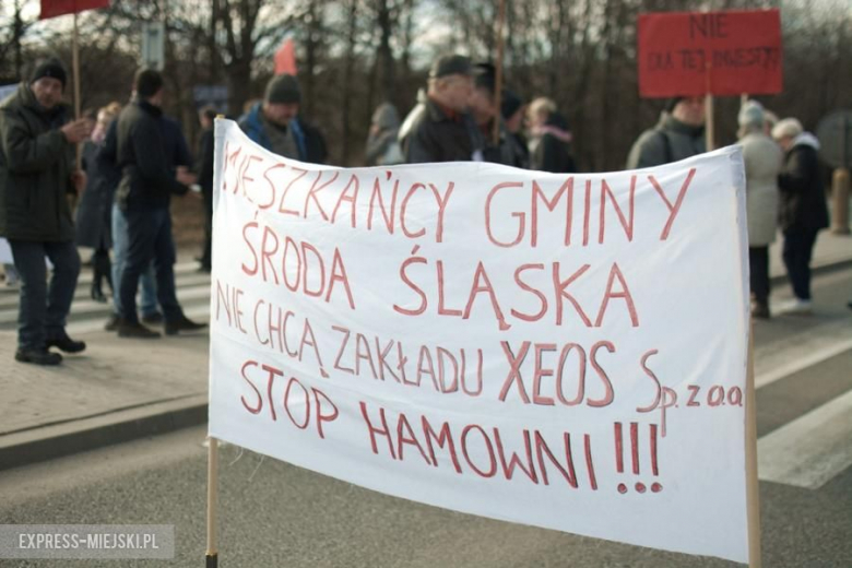 Protest na przejściu dla pieszych na DK94