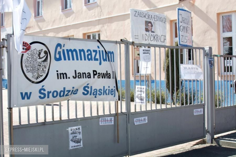Strajk w średzkim gimnazjum