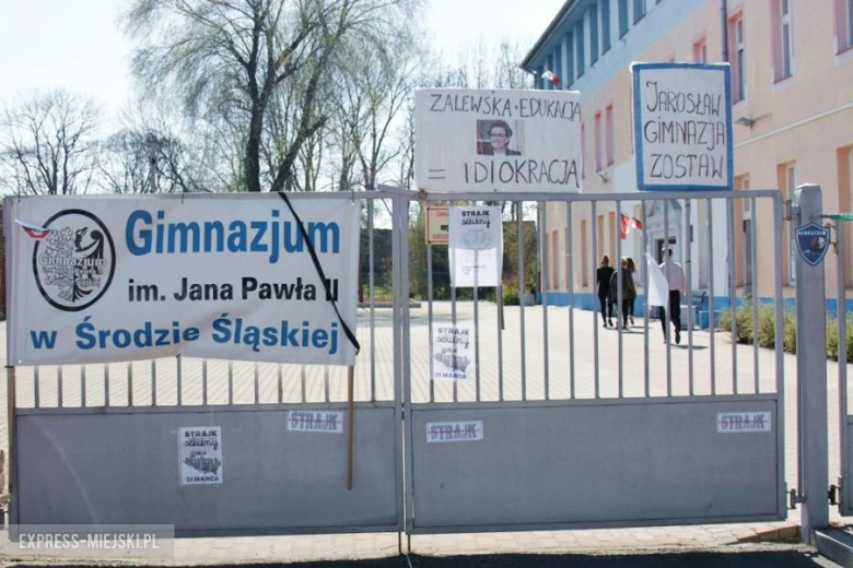 Strajk w średzkim gimnazjum