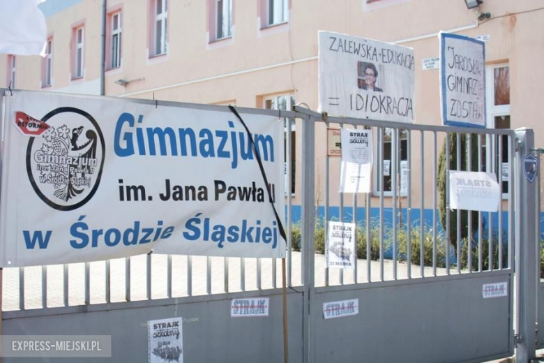 Strajk w średzkim gimnazjum