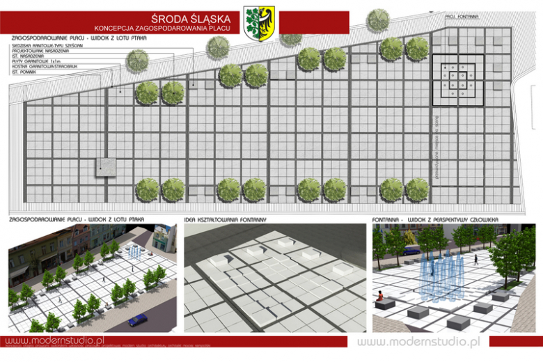 Wizualizacja przebudowy rynku średzkiego