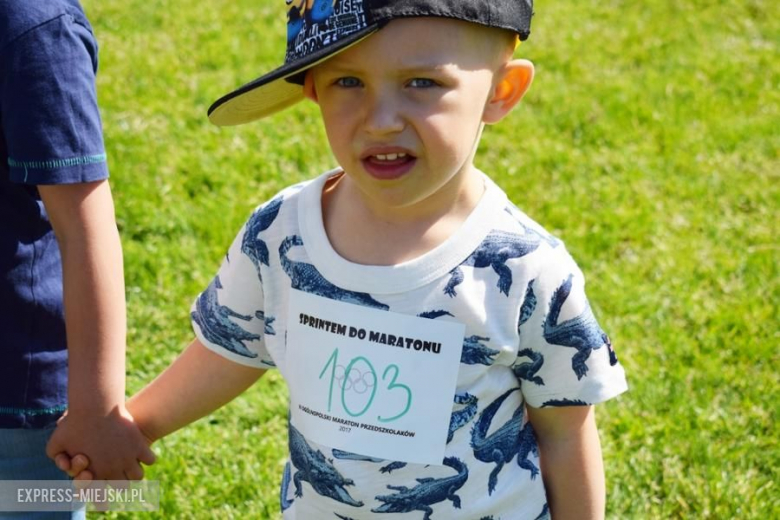 Przedszkolaki wzięły udział w maratonie