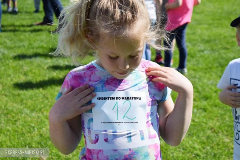 Przedszkolaki wzięły udział w maratonie
