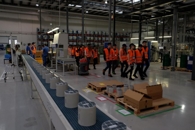Wizyta gimnazjalistów w firmie Basf