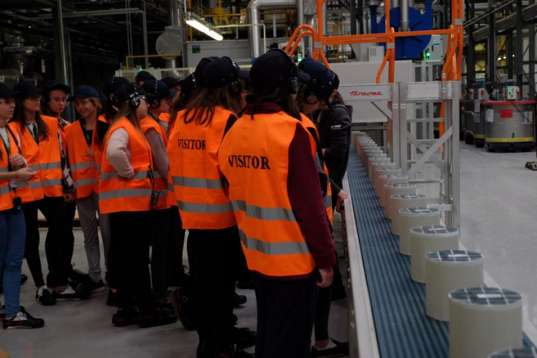 Wizyta gimnazjalistów w firmie Basf
