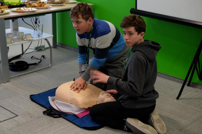 Wizyta gimnazjalistów w firmie Basf