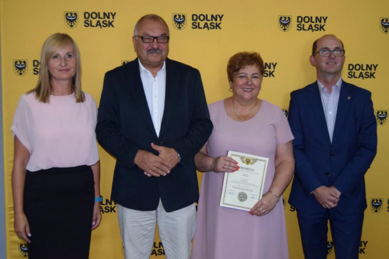 Odebranie promesy dla gminy Udanin