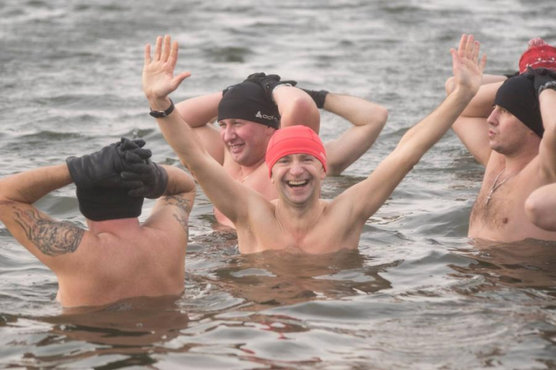 Morsowanie noworoczne na Kajakach