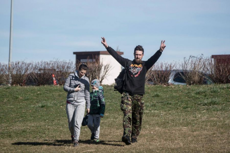 Niedzielnie morsowanie na Kajakach