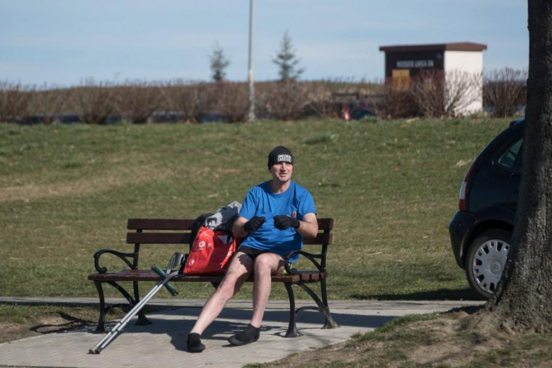 Niedzielnie morsowanie na Kajakach