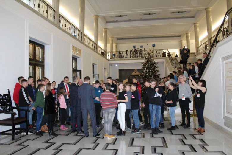 Uczniowie z Gminy Udanin w Sejmie RP