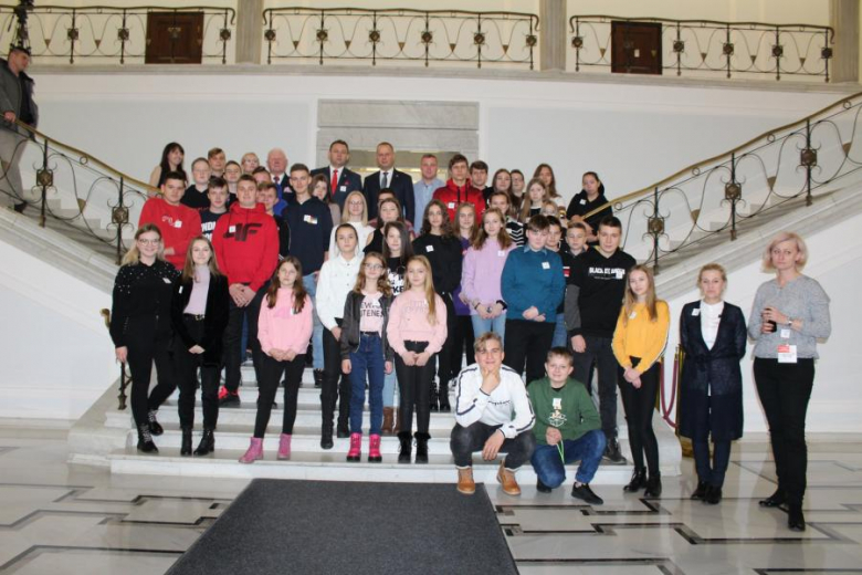 Uczniowie z Gminy Udanin w Sejmie RP
